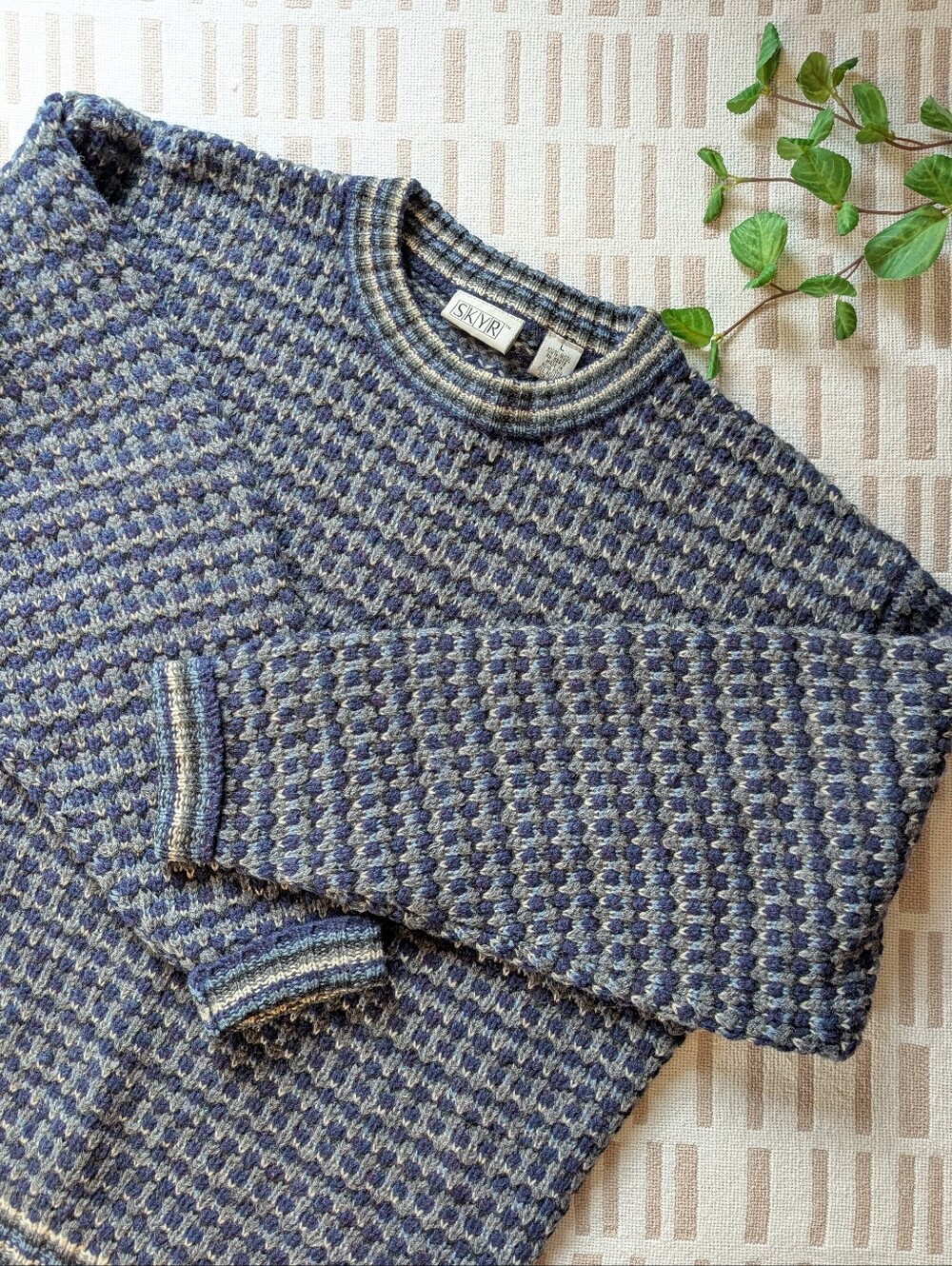 Skyr | Large | Vintage Chunky Knit Wool Sweater